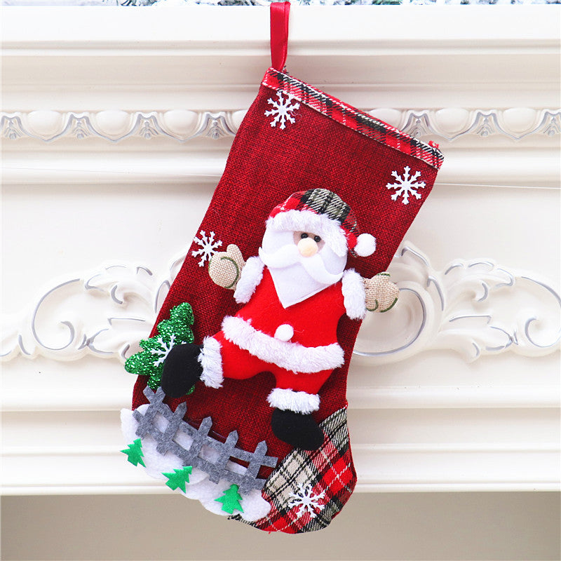 Wholesale Christmas Stocking Large Candy Bag Decoration